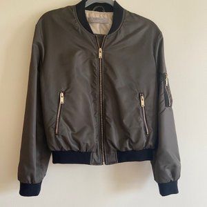 Zara Zip-Up Bomber Jacket